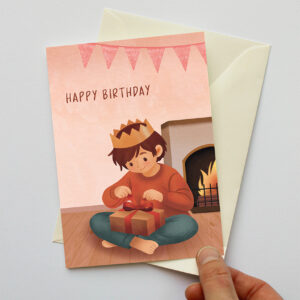 Jongen met cadeau